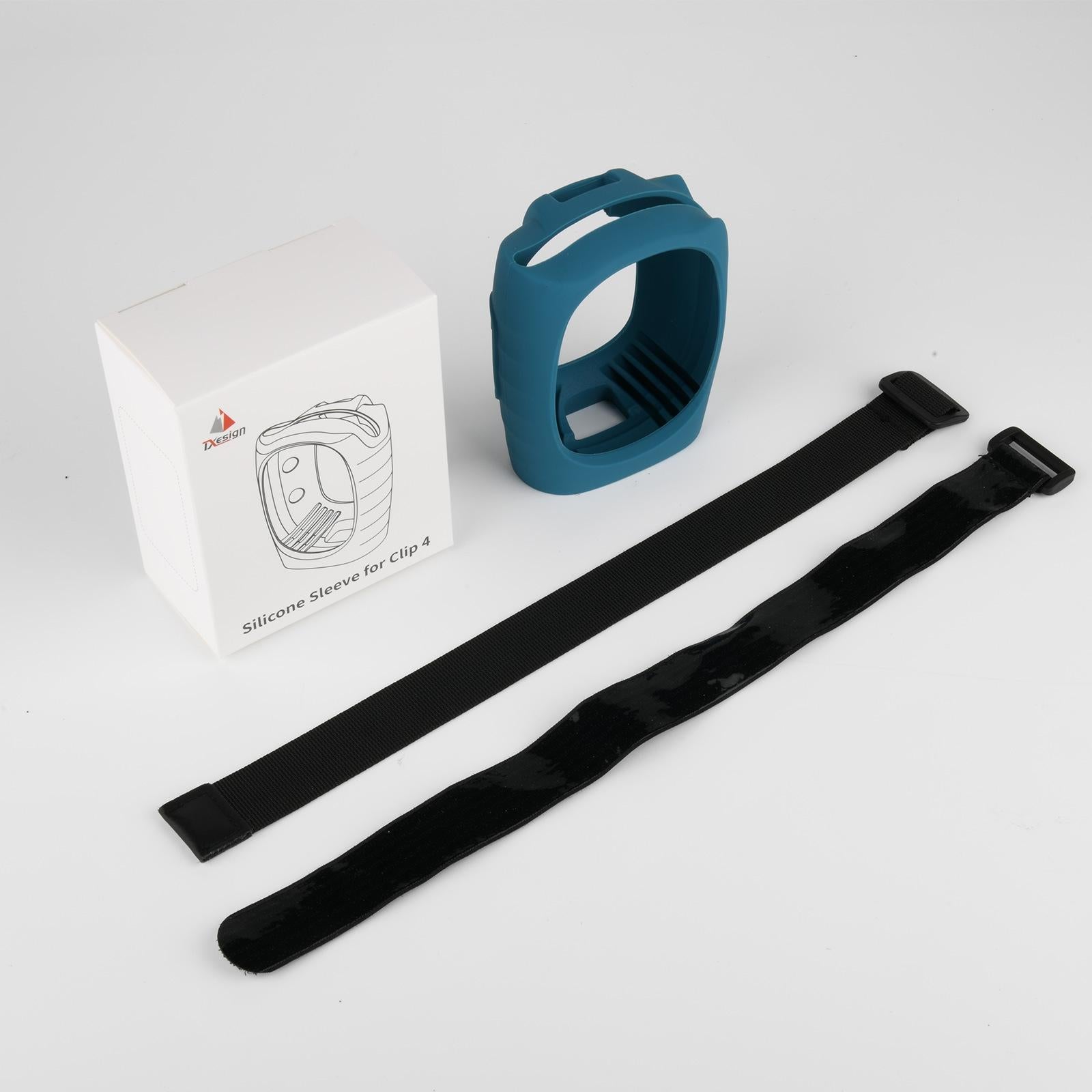 V562-B1047903060DBT-202508281221-00 Silicone Case with Straps for Jbl Clip 4 Bluetooth Speaker - Blue - Image 1