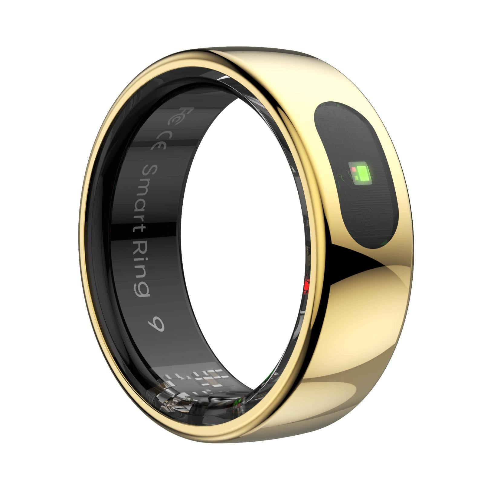 V562-B105197200AYS-202508290921-00 7 Smart Ring Heart Rate Blood Oxygen Sleep Sports - Gold - Image 1