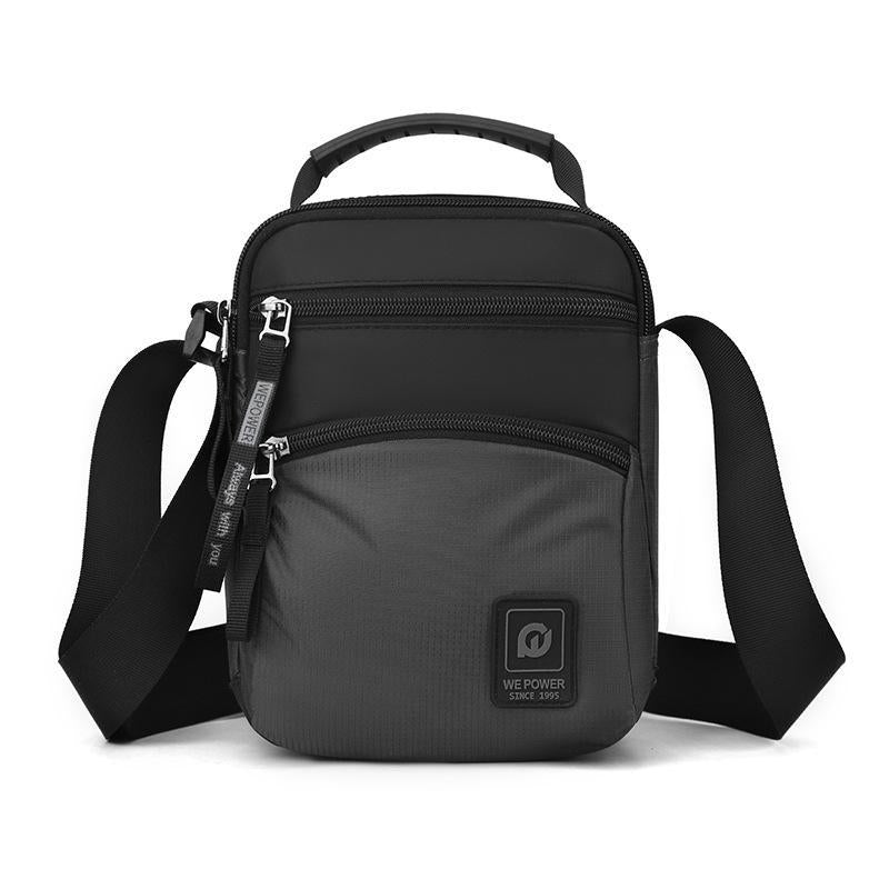 V562-B1054375060DBT-202508290435-00 Waterproof Men Outdoor Messenger Bag Sports & Leisure Shoulder Bag - Grey - Image 1