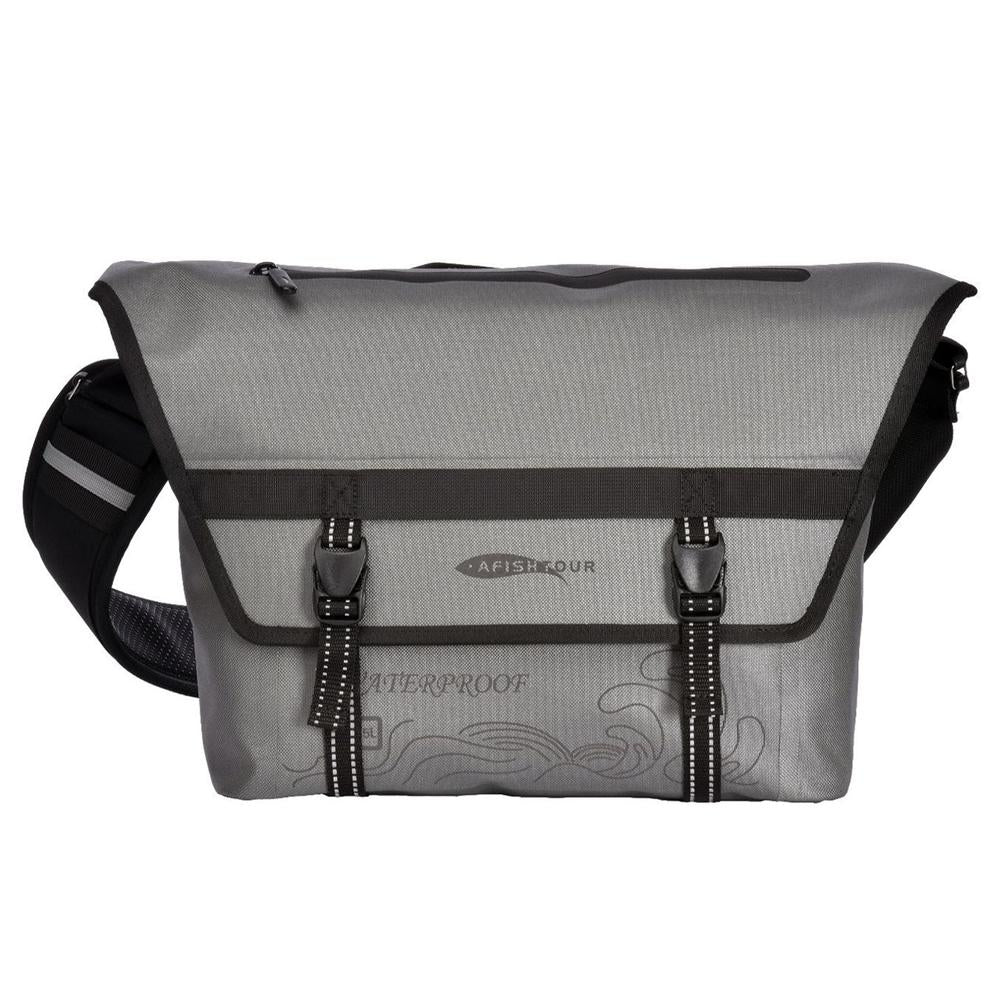 V562-B1088591060DBT-202508282310-00 Waterproof Vintage Shoulder Bag Large Capacity - Silver Grey - Image 1