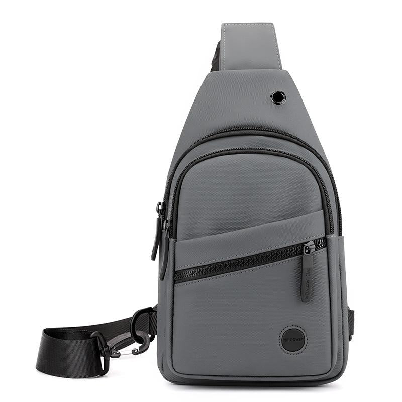 V562-B1099784060DBT-202508282305-00 Outdoor Chest Bag For Men Crossbody Shoulder Bag For Daily Use - Grey - Image 1