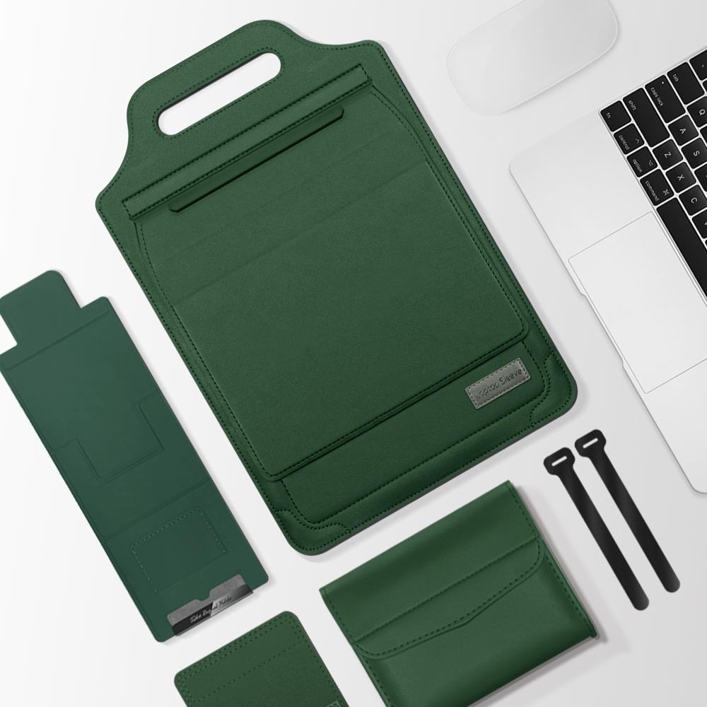 V562-B205767200ADE-202508290440-00 Versatile Laptop Bag with Mouse Pad Stand - Green - Image 1
