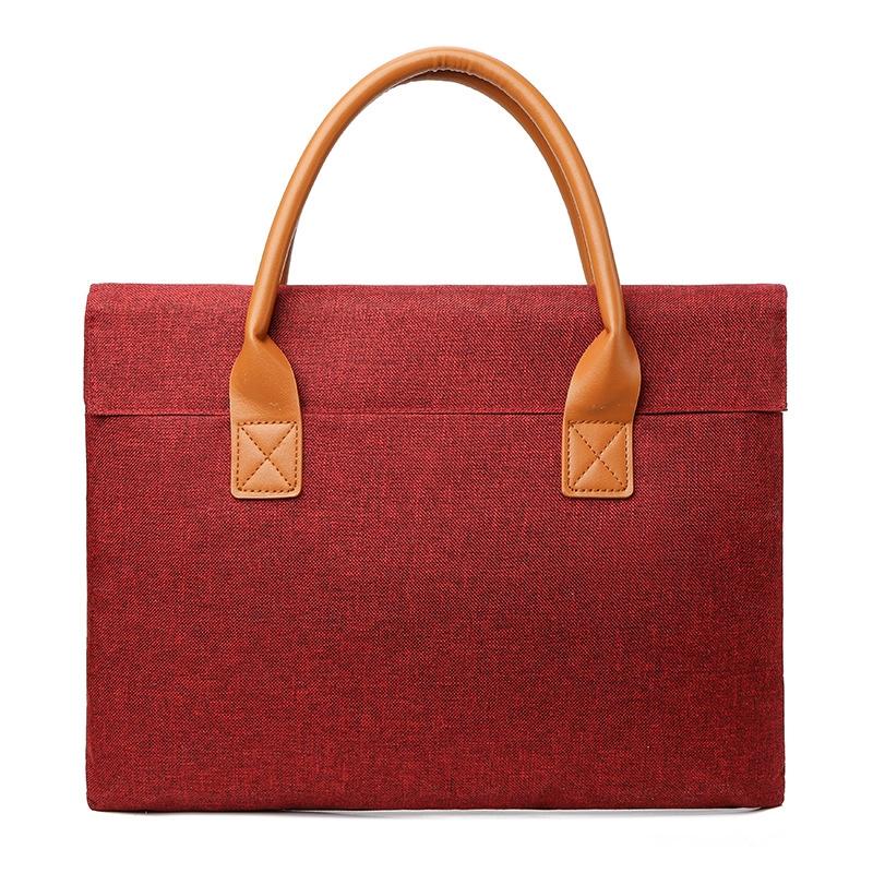 V562-B3031354060DBT-202508281135-00 Lightweight Oxford Cloth Laptop Bag with Pu Handle - Portable - Blue - 15.6 Inch - Image 1