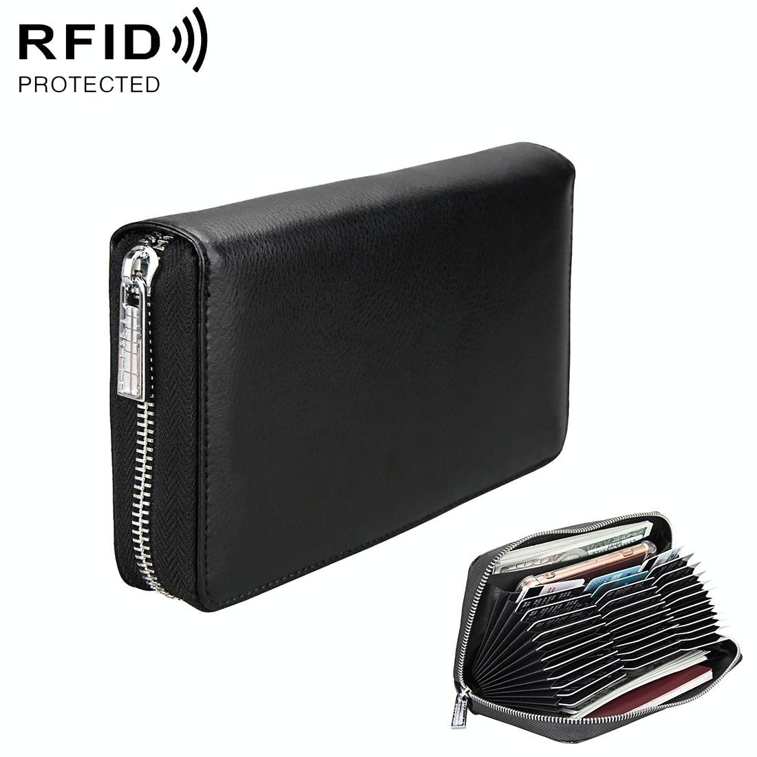 V562-B3513BCC-202508281026-00 Leather Rfid Passport & Card Holder - Compact - Black - Image 1