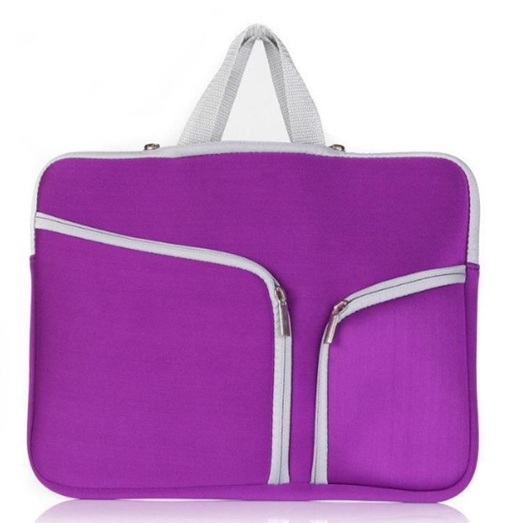 V562-B4057012060DBT-202508282120-00 17 Inch Multi-Pocket Laptop Liner Bag For Diving Material Computer - Black - Purple - Image 1