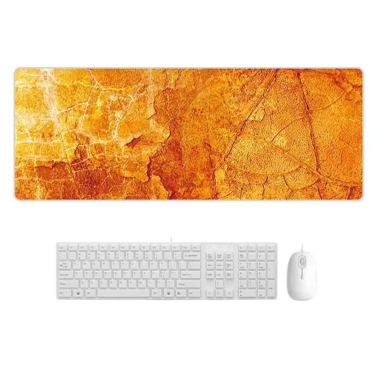 V562-B4067322750DBT-202508291515-00 Marble Rubber Mouse Pad Durable & Stylish - Yellow Marble - Image 1