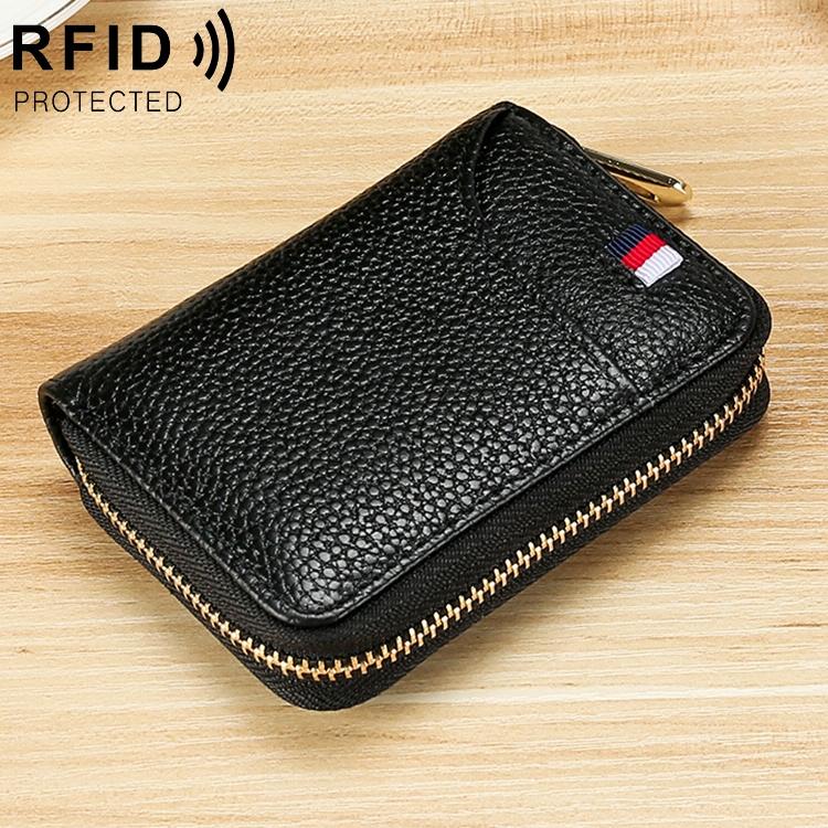 V562-B4122BCC-202508281045-00 Multi Card Rfid Ladies Wallet - Black - Image 1