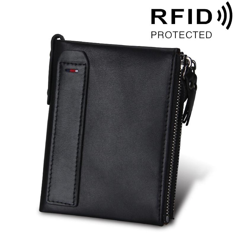 V562-B5801BCC-202508280720-00 Men Leather Rfid Blocking Card Holder Wallet - 12.1x9.4x2.7cm - Ccb1085B - Image 1