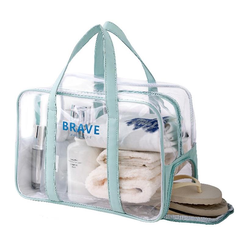 V562-C1006025060DBT-202508290655-00 Waterproof Sports Tote For Toiletries & Makeup - Mint Green - Image 1