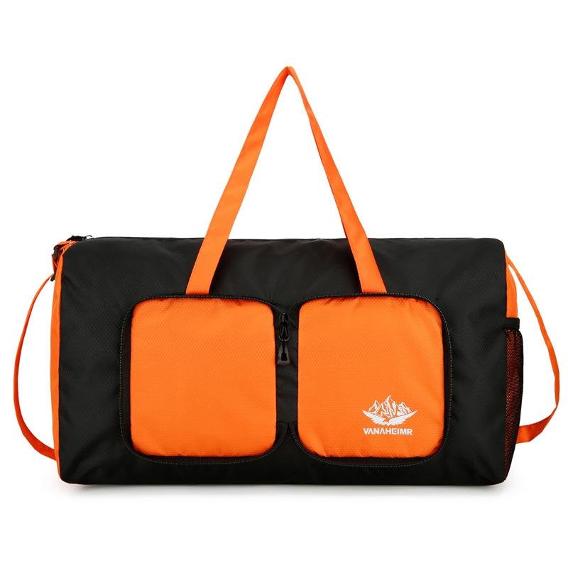 V562-C1011455060DBT-202508290150-00 Lightweight Multifunctional Travel Bag For Outdoor Sports Vanaheimr Folding Handbag - Orange - Image 1