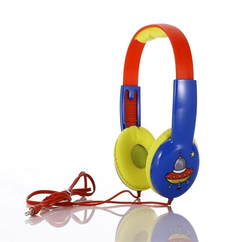 V562-C101726100AYS-202508292145-00 Portable Children'S Wired Headphones - Blue Red - Image 1