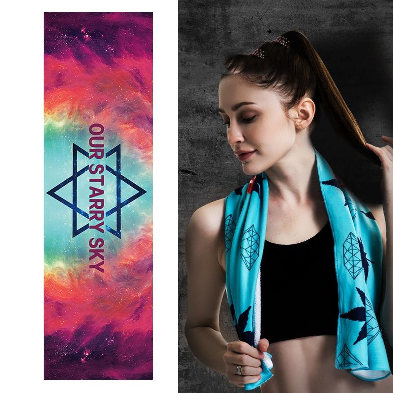 V562-C1051564750DBT-202508290654-00 Quick Drying Cooling Towel For Outdoor Sports 100 X 30Cm - Sky - Image 1