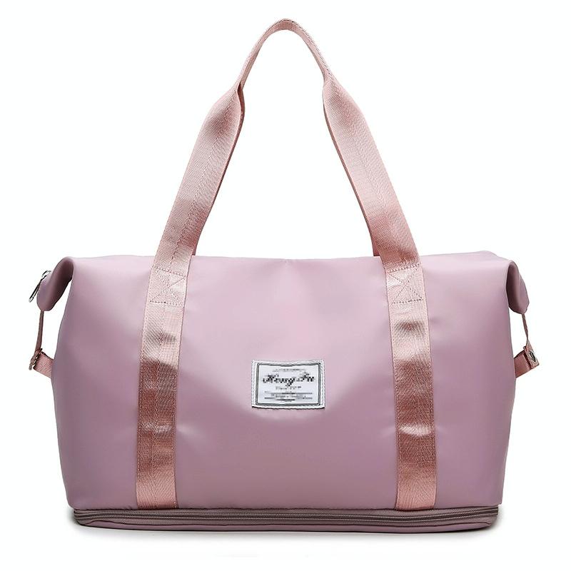 V562-C1056561060DBT-202508282207-00 Sports Gym Duffel Bag with Wet / Dry Separation - Large Capacity - Pink - Image 1