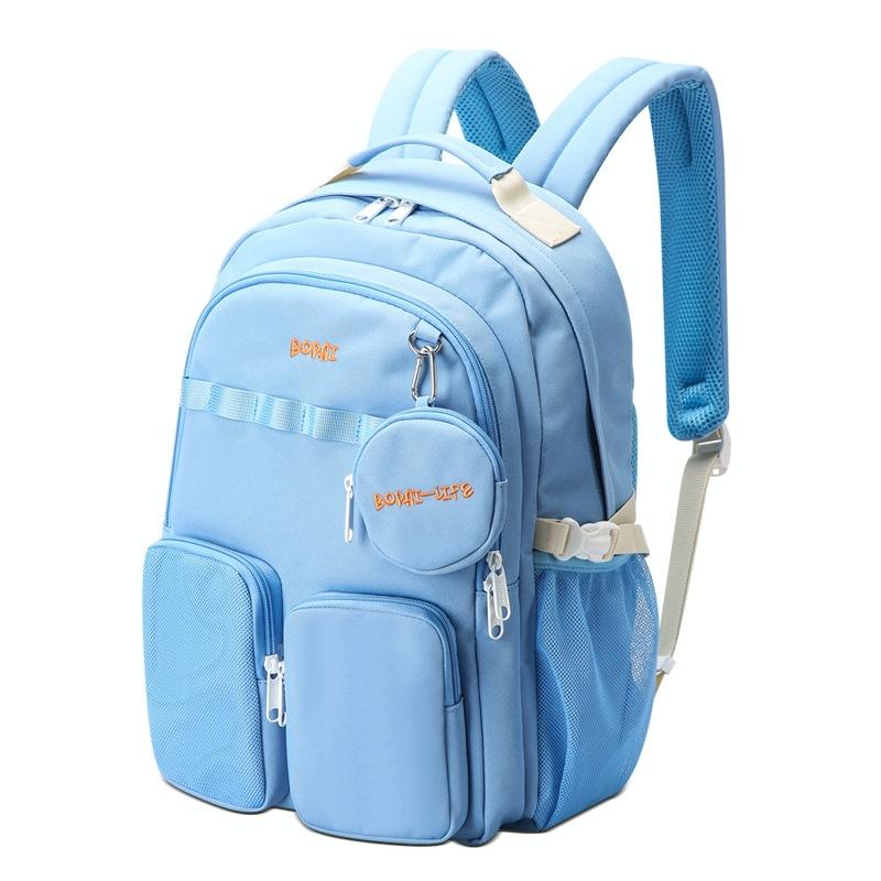 V562-C1062164060DBT-202508281632-00 Lightweight Canvas Backpack - Compact and Durable - Light Blue 2 - Image 1