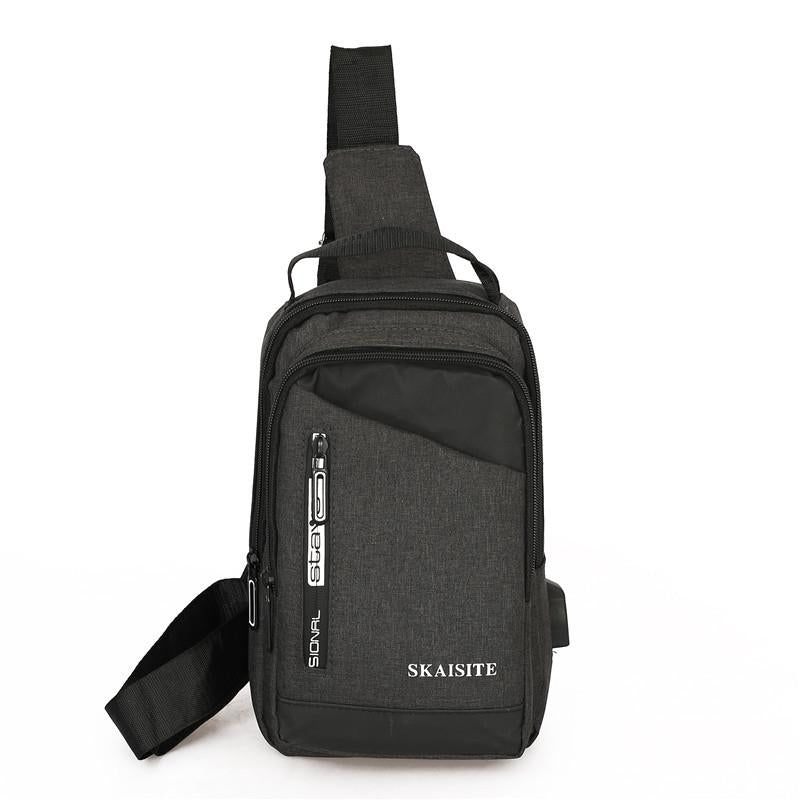 V562-C1066812750DBT-202508282215-00 Men Crossbody Bag For Outdoor Sports Leisure - 1-Black - Image 1