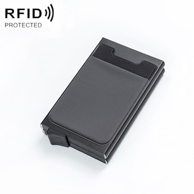 V562-C1071902060DBT-202508281626-00 Rfid-blocking Coin Card Holder - Anti-degaussing - Black Grey - Image 1
