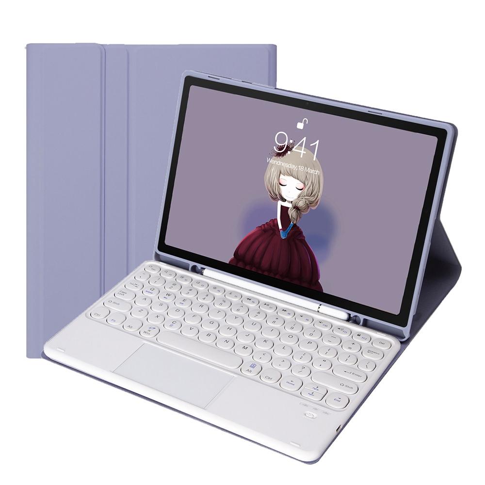 V562-C108394100ADE-202508290840-00 Detachable Bluetooth Keyboard Leather Case For Ipad Air 4 / 5 With Touch Control And Skin Feel Texture - Dark Green - Image 1