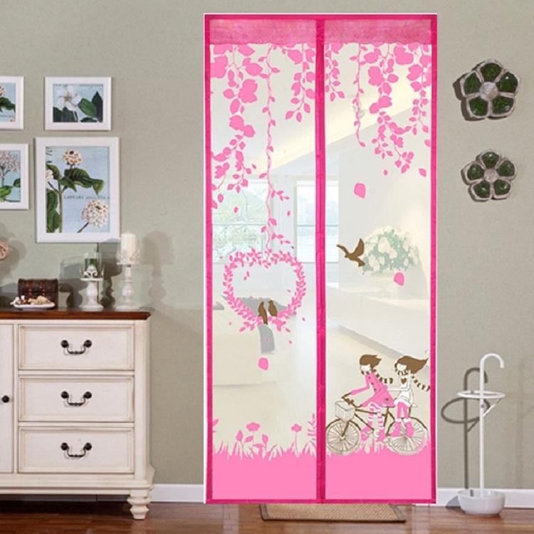 V562-C2049772240DBT-202508281855-00 100x210cm Magnetic Screen - Summer Anti-mosquit Curtain with Encryption - Pink - Image 1