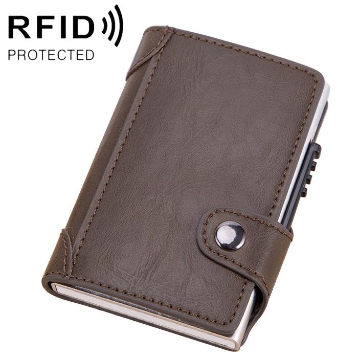 V562-C2260BCC-202508282145-00 Rfid-blocking Leather Wallet with Card Slots - Coffee - Image 1