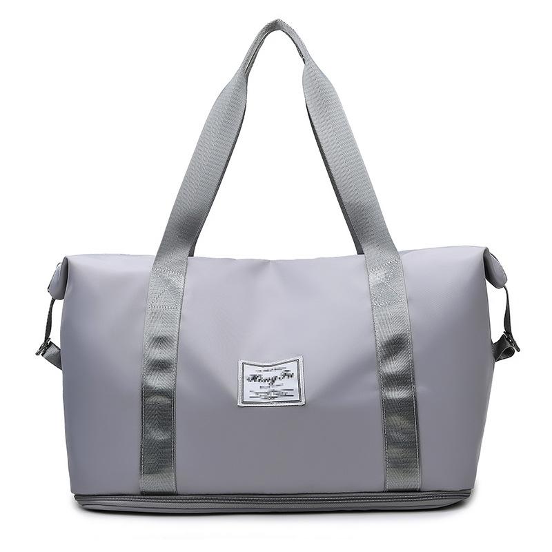 V562-D1056561060DBT-202508282208-00 Sports Gym Duffel Bag with Wet / Dry Separation - Large Capacity - Grey - Image 1