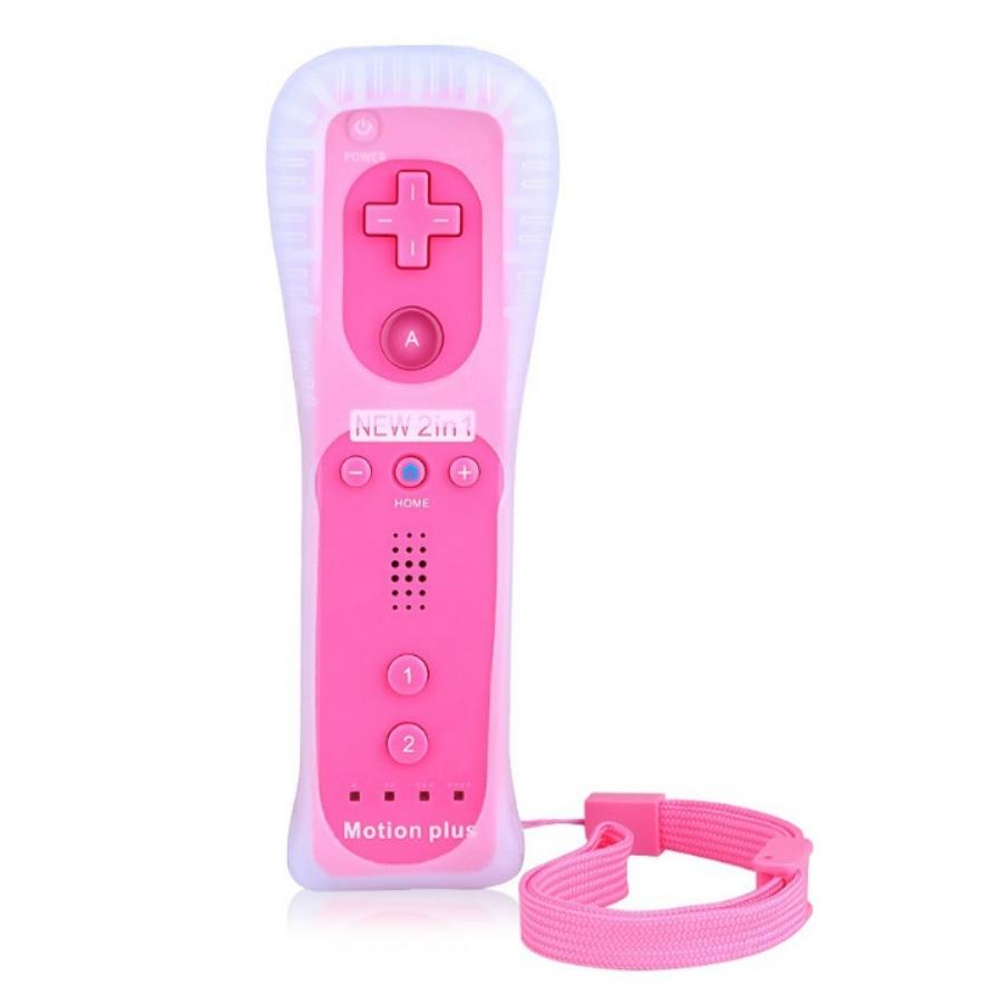 V562-E1013290730DBT-202508281225-00 Wii / Wiiu Right Handle with Built-in Accelerator - 2 in 1 - Pink - Image 1