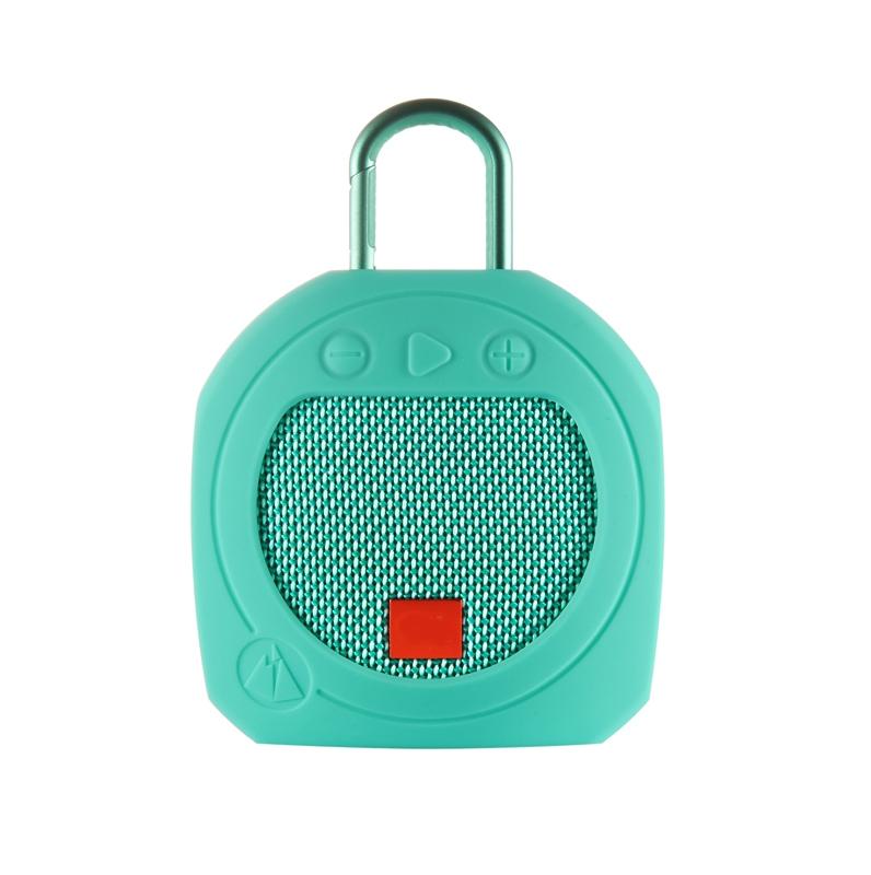 V562-E1031739550DBT-202508281641-00 Protective Cover for Jbl Clip 3 Bluetooth Speaker - Anti-fall Silicone Storage - Turquoise - Image 1