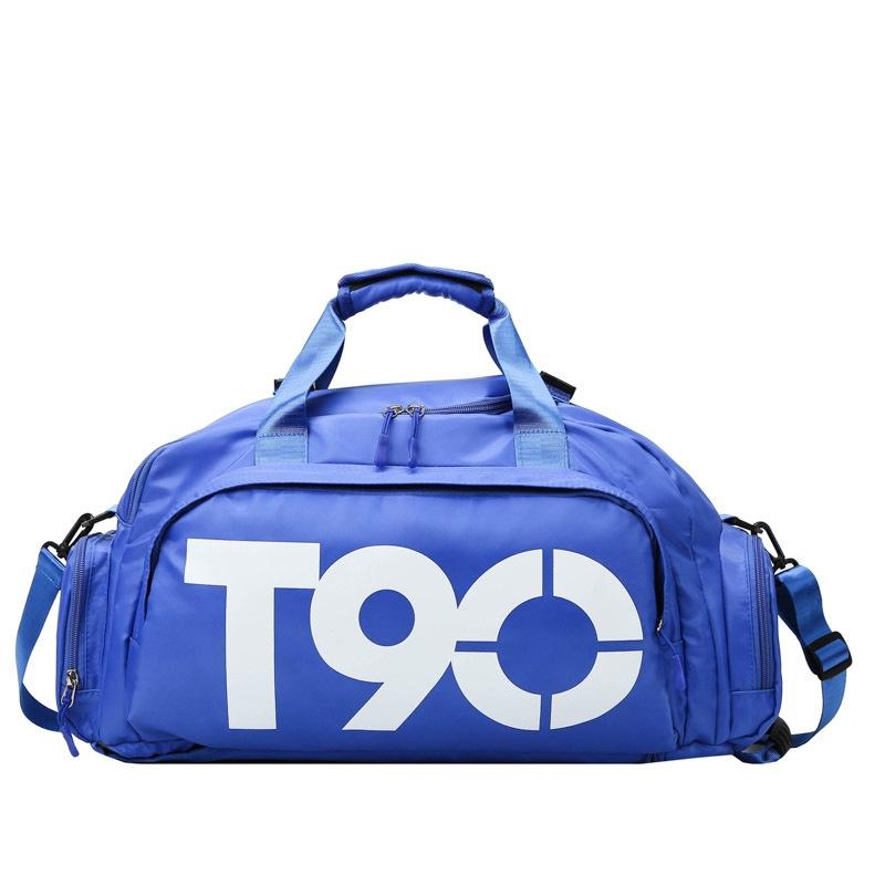 V562-E1059561060DBT-202508290935-00 Large Capacity Sports Bag With Wet / Dry Separation - Blue And White - Image 1