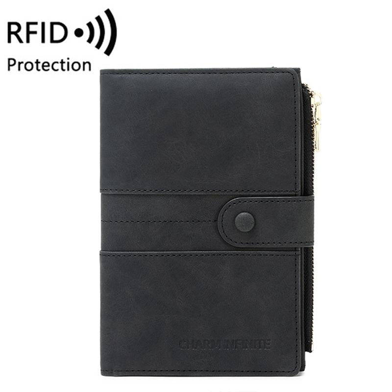 V562-E1061874060DBT-202508281127-00 Rfid-protected Multi-card Travel Document Pouch - Black - Image 1