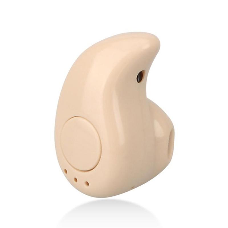 V562-E106833150DBT-202508281421-00 Wireless Bluetooth Earphone - Mini In-ear Sport Handsfree - Beige - Image 1