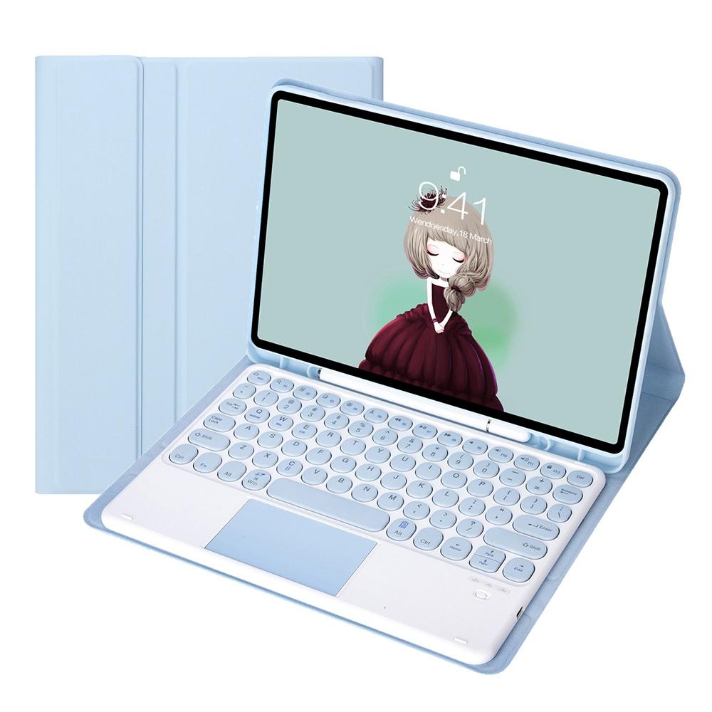 V562-E208394100ADE-202508290641-00 Detachable Bluetooth Keyboard Leather Case For Ipad Pro 11 - Touch Control Skin Texture Candy Colour Black - Eda001493802E - Image 1