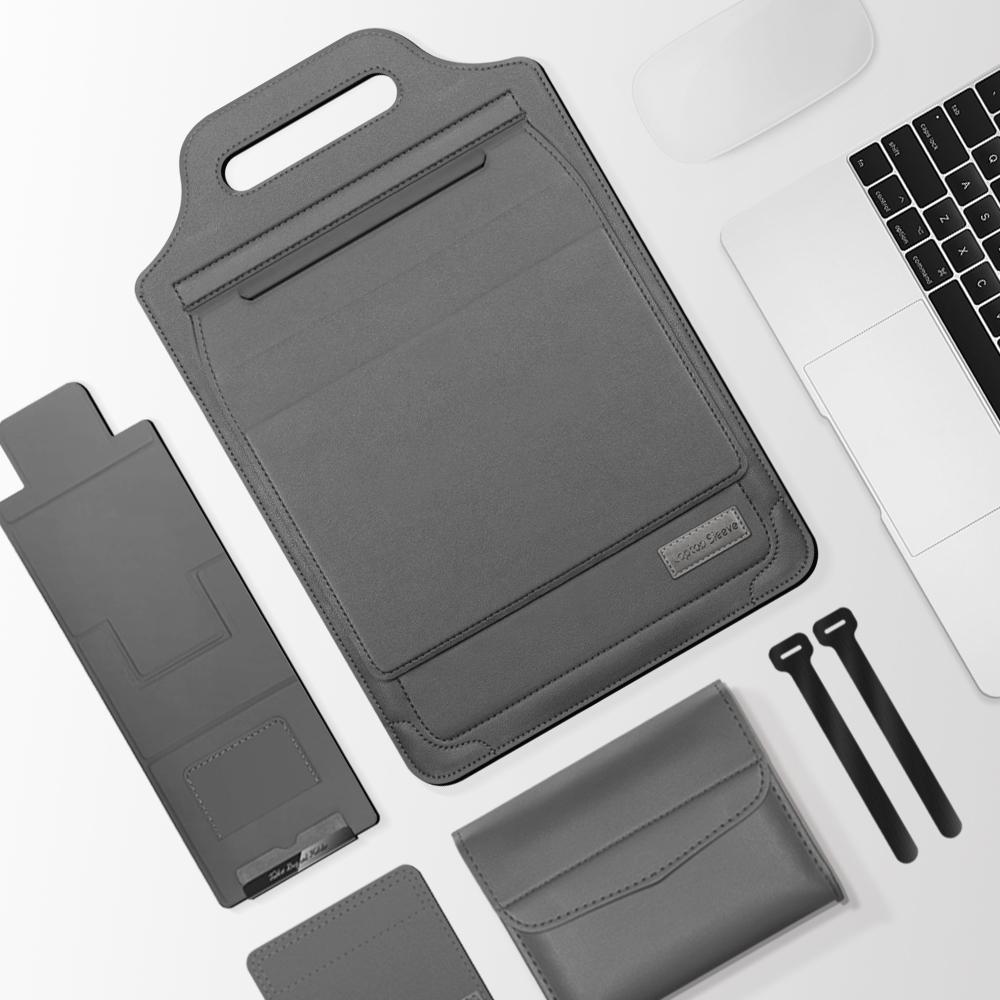 V562-F105767200ADE-202508290435-00 Versatile Laptop Bag with Mouse Pad Stand - Grey - Image 1