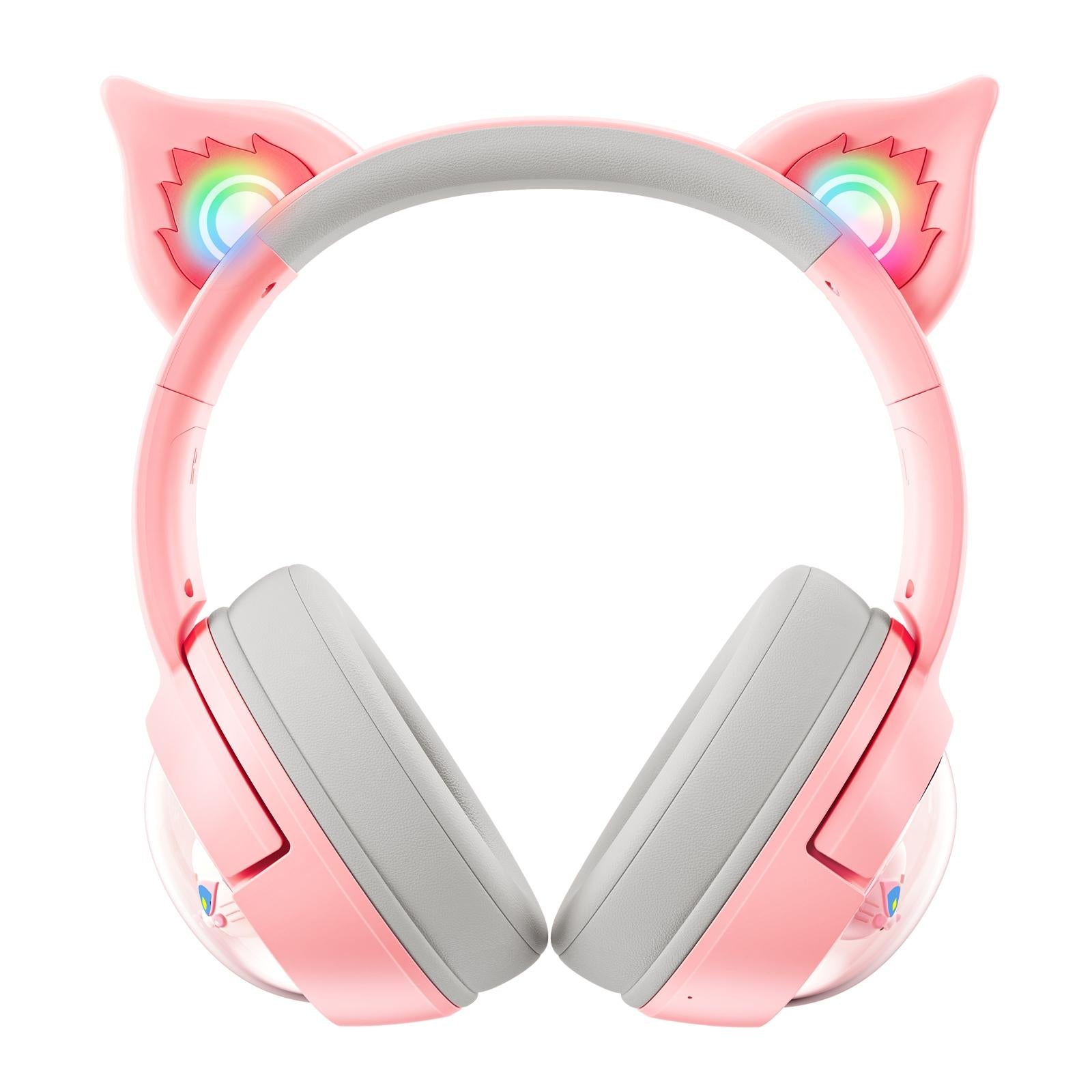 V562-F8489CP-202508292245-00 Wireless Cat Ear Bluetooth Headset Usb-C - Pink - Image 1