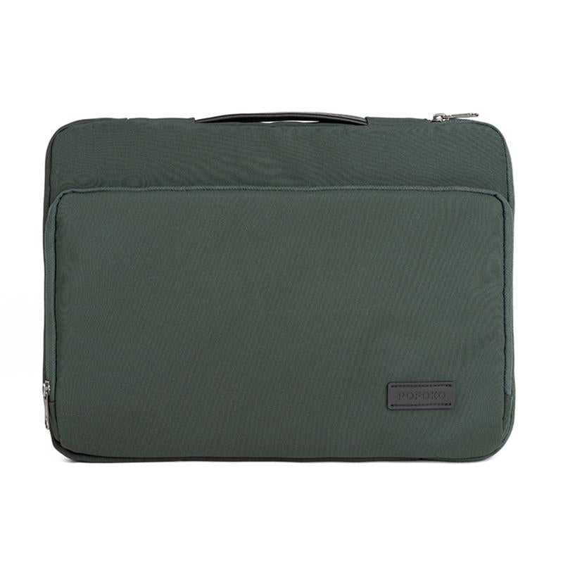 V562-G0602BL-202508290731-00 Waterproof Laptop Handbag - Portable and Durable - Green - Image 1