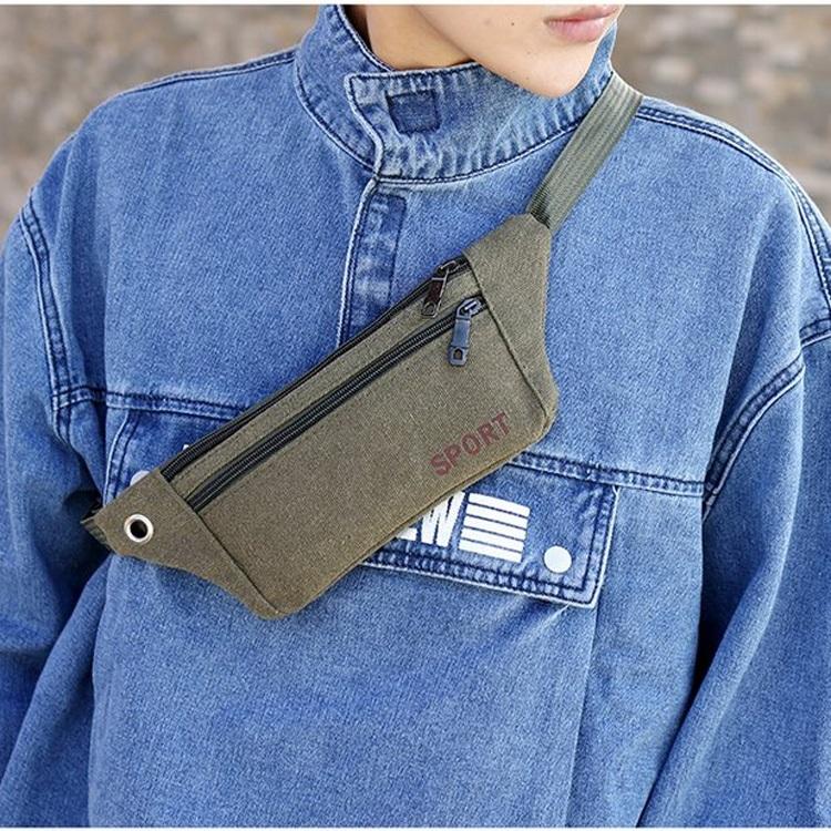 V562-G43818841YZ-202508290926-00 Versatile Canvas Shoulder Bag - Green - Image 1