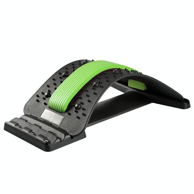 V562-GB1510CH-202508292141-00 Back Pain Relief Device Lumbar Traction Stretcher - Black + Green - Image 1
