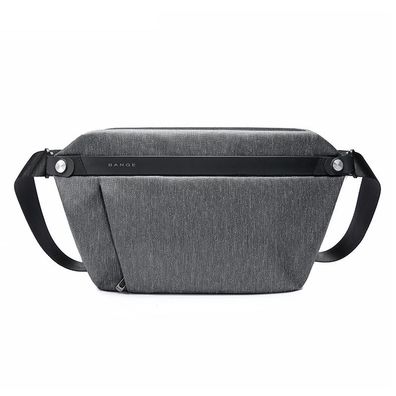 V562-H7772GO-202508282226-00 Waterproof Men Crossbody Chest Bag 41X23X9Cm Ideal For Outdoor Activities - Grey - Image 1