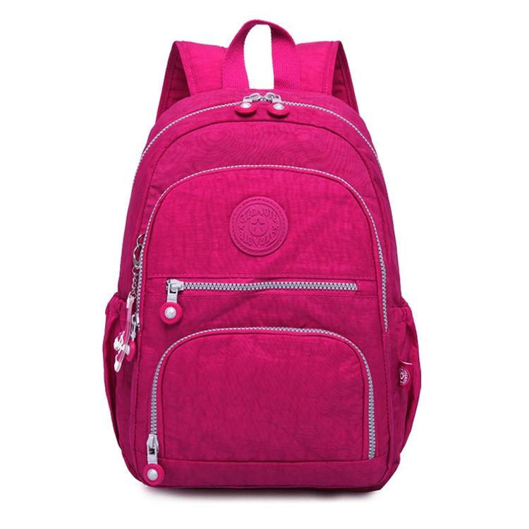 V562-J101903940DBT-202508281511-00 Versatile Teen Backpack for School & Travel - 27x13x37cm - Wine Red - Image 1