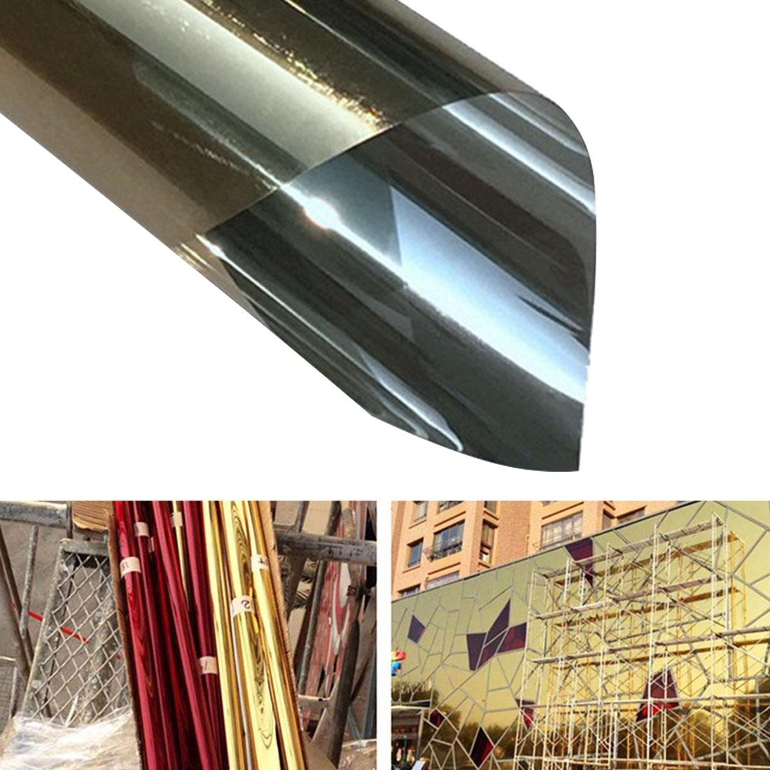 V562-J1054CH-202508281210-00 110cm x 1m Uv Reflective Privacy Window Film Sticker - Gold - Image 1