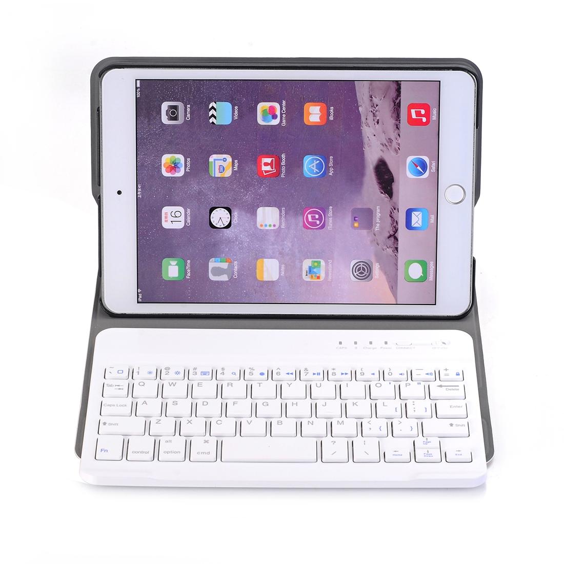 V562-J3126D3PIM-202508290710-00 Universal Ultra-Thin Tablet Case With Bluetooth Keyboard For Ipad Mini 3 / 2 / 1 - Horizontal Flip Design - Gold - Image 1