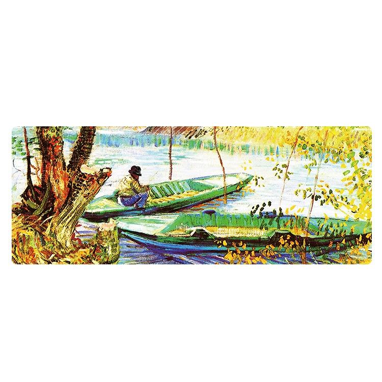 V562-K3077022060DBT-202508291625-00 Large Desk Mouse Pad For Oil Painting - Fisherman - Image 1