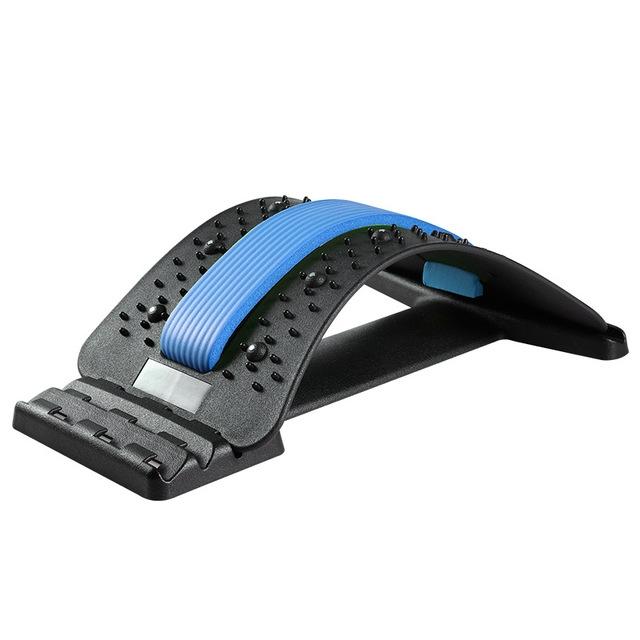 V562-LB1510CH-202508292140-00 Back Pain Relief Device Lumbar Traction Stretcher - Black Blue - Image 1