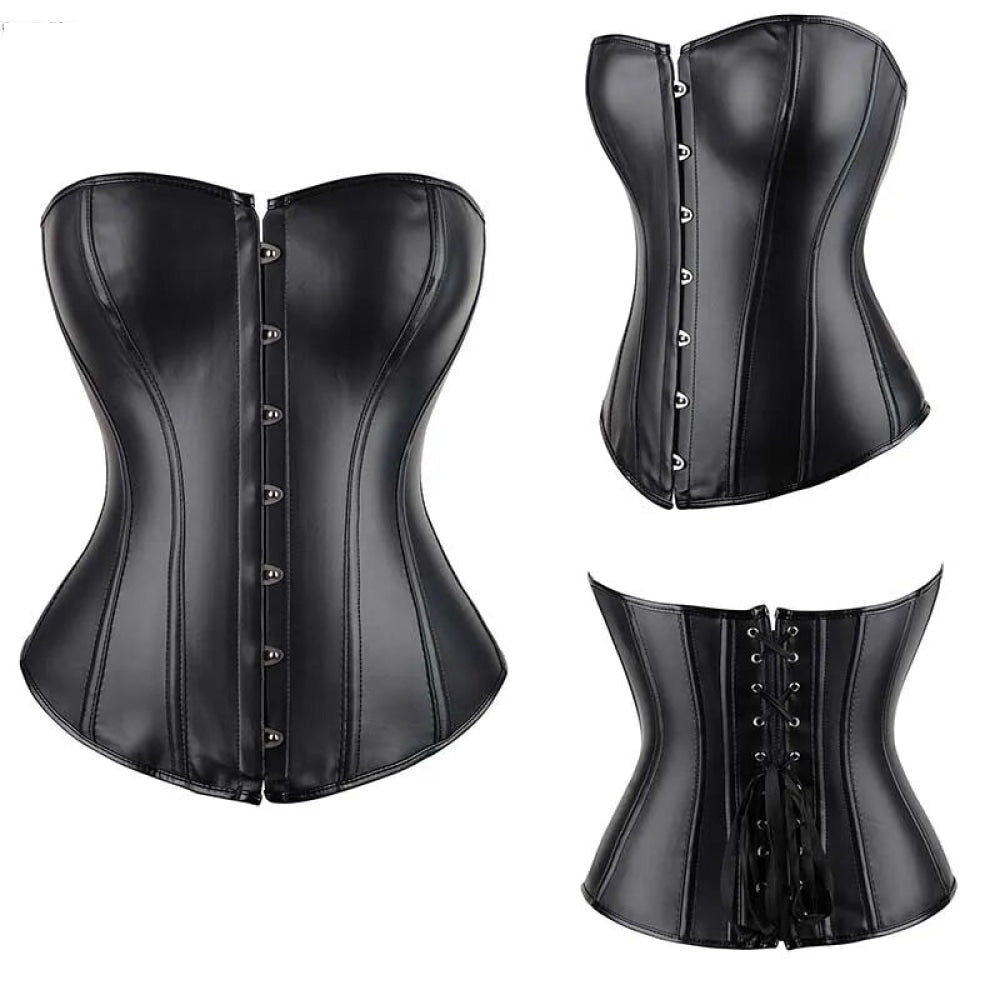 V562-OBBPBBNLOIXAPBIA-15-202508291915-00 Steampunk Plus Size Slimming Body Shapewear Corset Red / Black - Black - Xl - Image 1