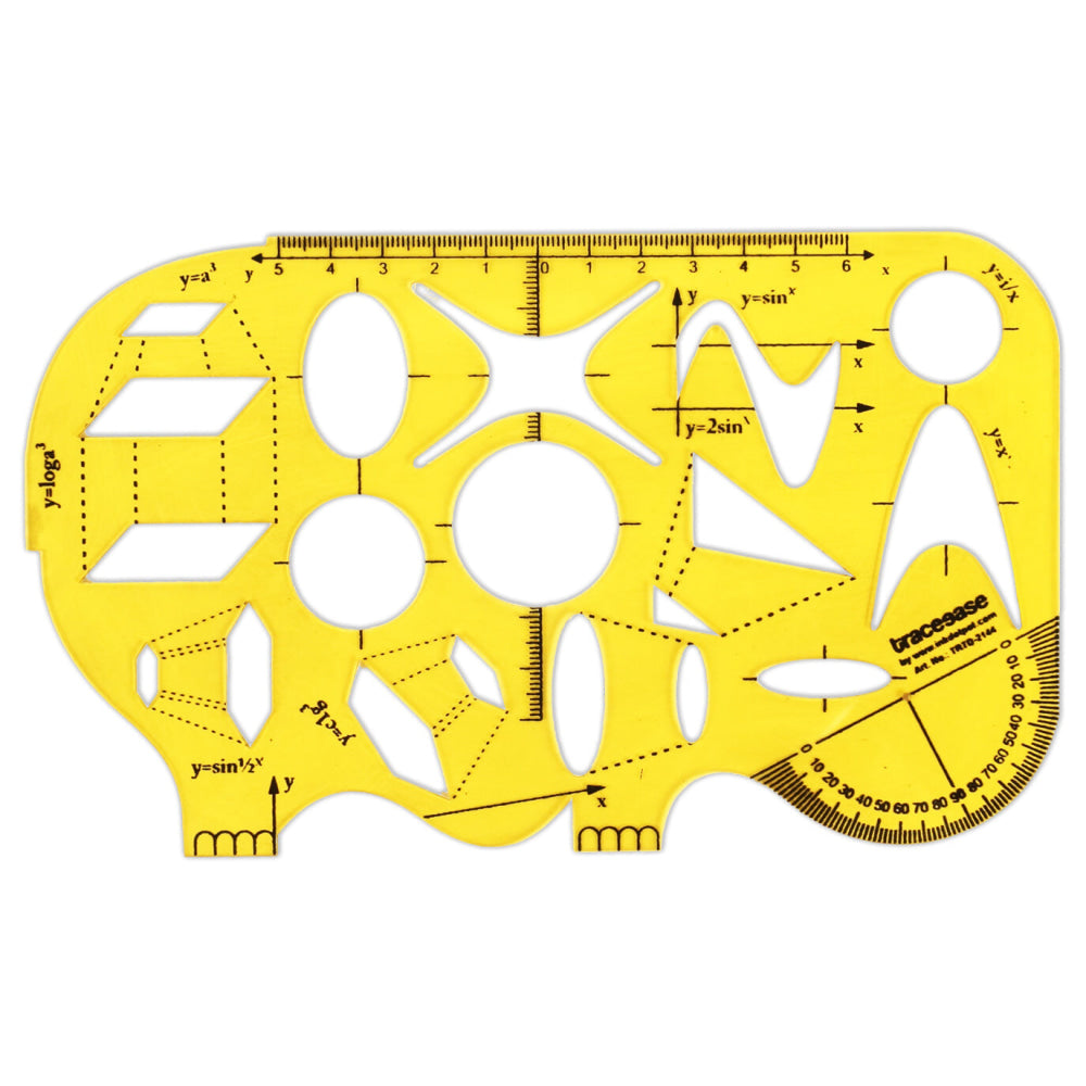 V562-PL-KOXBNO-GMD-TRTD-XOAAA-202508272030-00 Math?s Trigonometry Formula Geometric Template Drawing Ruler Drafting Stencils Tool - Image 1