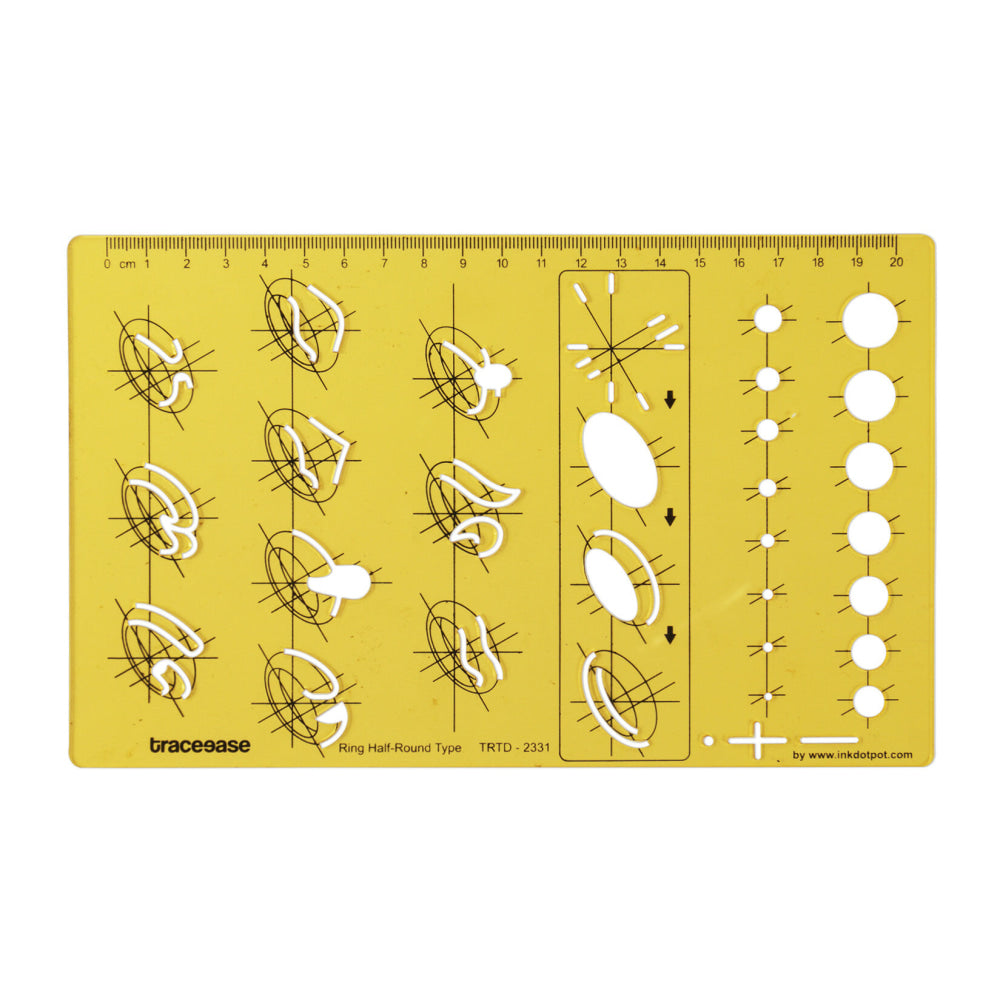 V562-PL-KOXXTP-JWL-TRTD-XTTOA-202508272027-00 Ring Half Round Type Jewellery Templates Drafting Tools Jewellery Designing Stencils - Image 1