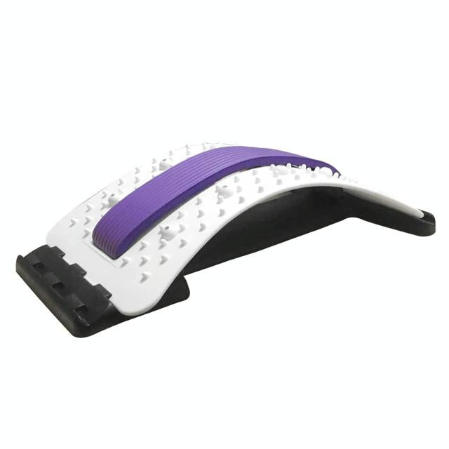 V562-PW1510CH-202508292141-00 Back Pain Relief Device Lumbar Traction Stretcher - White + Purple - Image 1