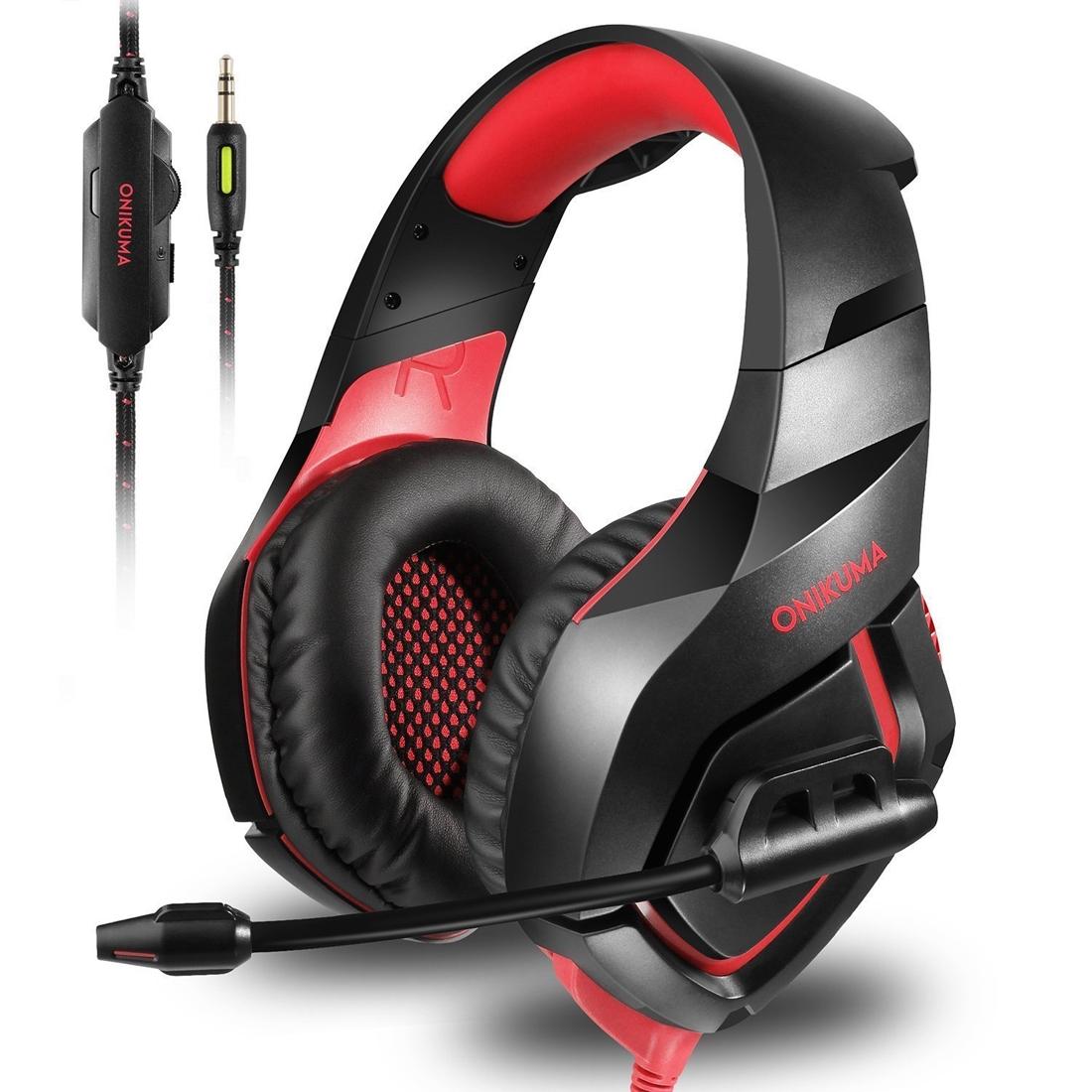 V562-RB6710D6PI-202508292207-00 Camouflage Gaming Headset With Noise Canceling Mic - Black Red - Image 1