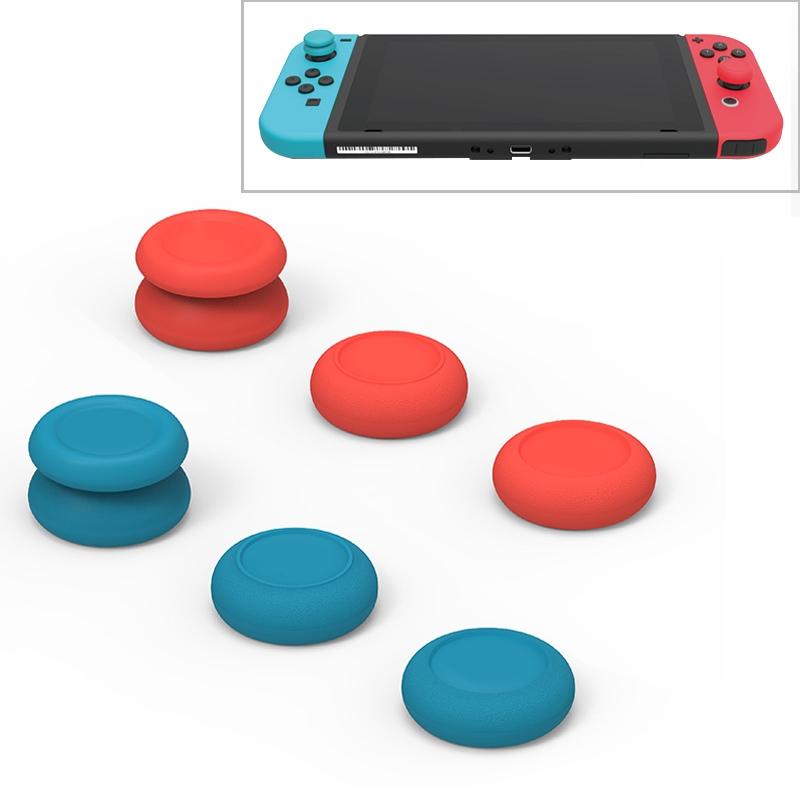 V562-RL3825TN-202508280821-00 Joycon Rocker Cap Set for Switch Gamepad - Blue + Red - Image 1