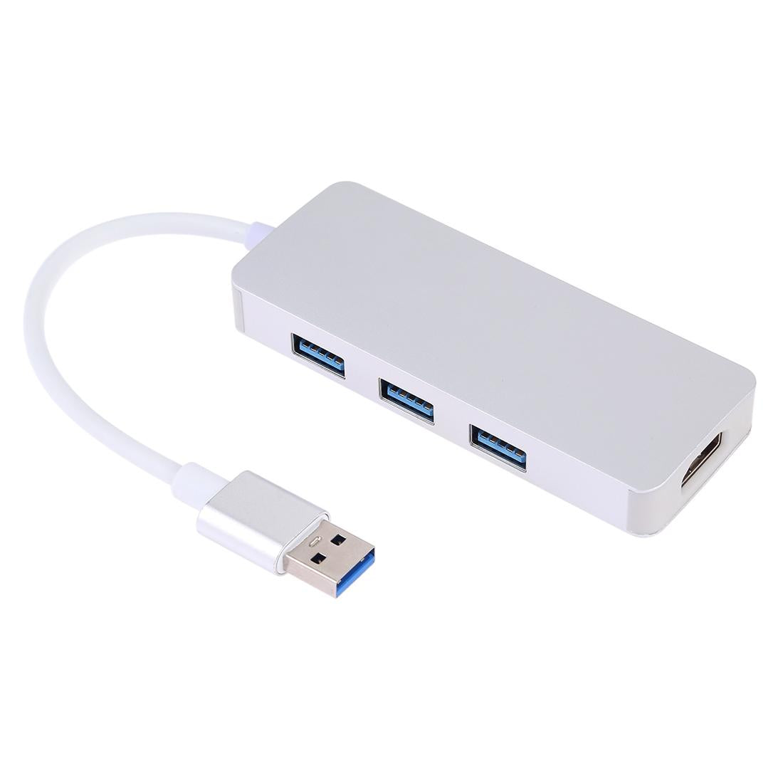 V562-S1349CP-202508280420-00 3-In-1 Usb 3.0 To Hdmi Adapter Silver - Image 1