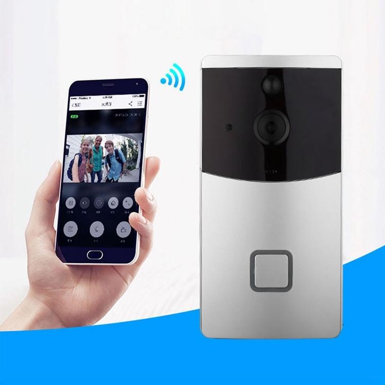 V562-S9200DW-202508271115-00 Smart Wifi Video Doorbell With Night Vision & Pir Detection - Silver - Image 1