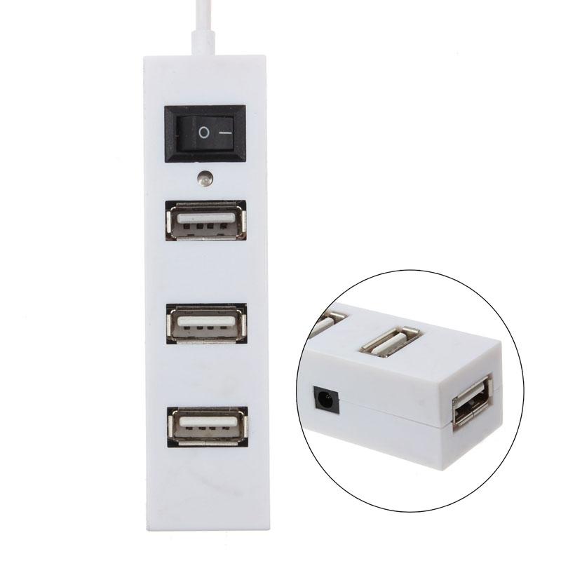 V562-W7020-HU-S-202508292031-00 4-Port Usb 2.0 Hub With Switch - White - Image 1